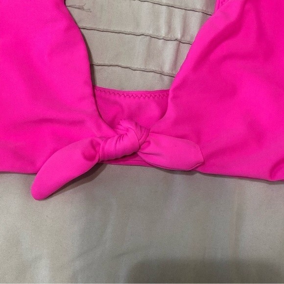 Show Me Your Mumu Daytona Tie Top swim suit top front tie pink mumu mermaid Sz S - Picture 4 of 6